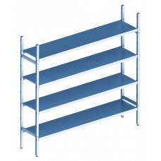Стеллаж модульный базовый POLAIR LOAD.ME INOX 16AL.4IN40.16B