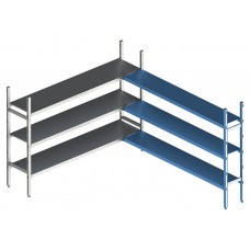 Стеллаж модульный угловой дополнительный POLAIR LOAD.ME INOX 18AL.3IN30.06C