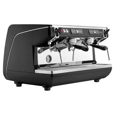 Кофемашина Nuova Simonelli Appia Life 2Gr S черная, высокие группы, экономайзер, полуавтомат