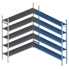 Стеллаж модульный угловой дополнительный POLAIR LOAD.ME INOX 18AL.5IN30.09C