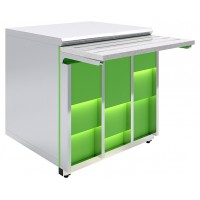 Прилавок нейтральный Luxstahl ПН-900 Premium Neon