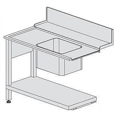 Стол для посудомоечной машины Kromo K5-SX левый