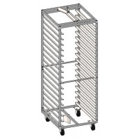 Тележка-шпилька вкатная Zucchelli Forni Rack 400x600 на 18 уровней для ротационной печи Minirotor E