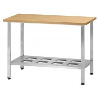 Стол кондитерский Mecon Norma Ral СПРн 1200х800х860 мм, полка-решетка, ножка профильная