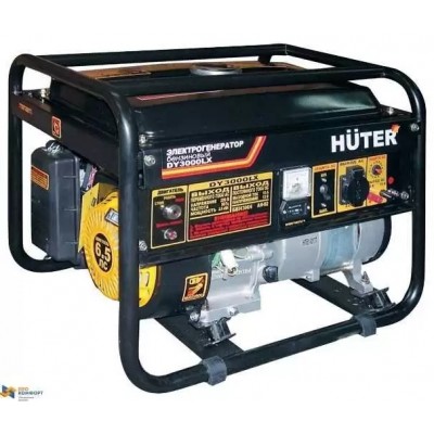 Бензиновый электрогенератор Huter DY3000LX