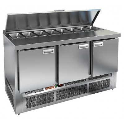 Стол для салатов HICOLD SLE1-111GN (1/3) с крышкой