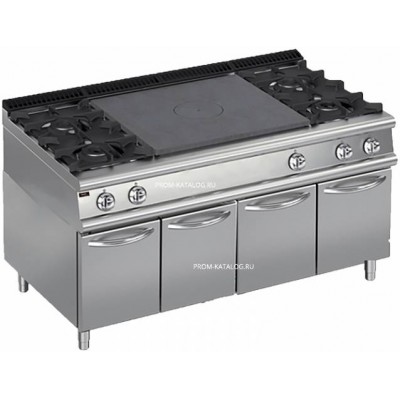 Плита со сплошной поверхностью газовая Apach Chef Line LRSTG167R4CS