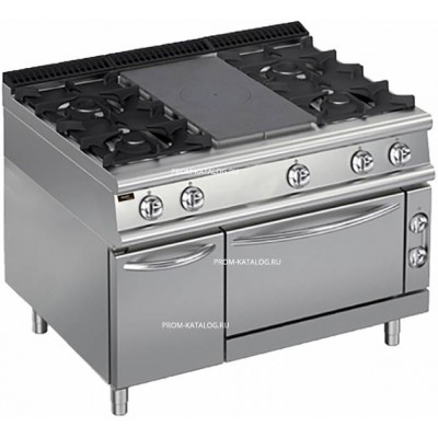 Плита со сплошной поверхностью газовая Apach Chef Line LRSTG127R4FG