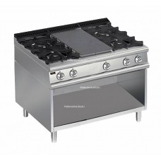 Плита со сплошной поверхностью газовая Apach Chef Line LRSTG129R4OS