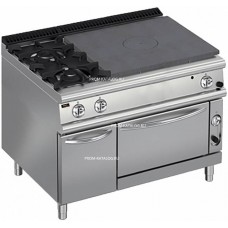 Плита со сплошной поверхностью газовая Apach Chef Line LRSTG129R2FG