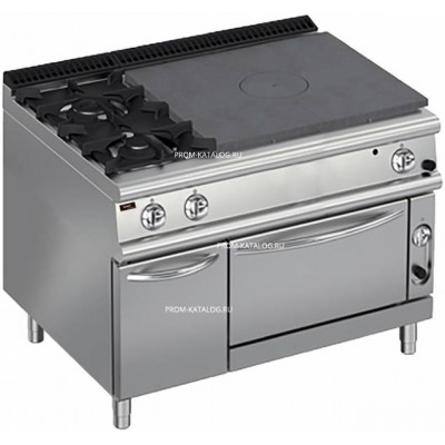 Плита со сплошной поверхностью газовая Apach Chef Line LRSTG129R2FG