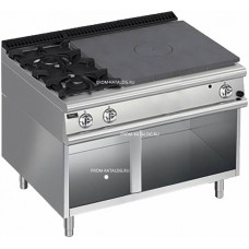 Плита со сплошной поверхностью газовая Apach Chef Line LRSTG129R2SXOS