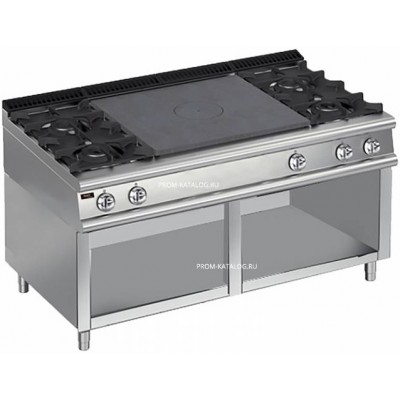 Плита со сплошной поверхностью газовая Apach Chef Line LRSTG167R4OS