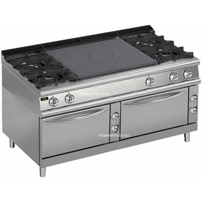 Плита со сплошной поверхностью газовая Apach Chef Line LRSTG167R4FG