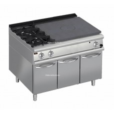 Плита со сплошной поверхностью газовая Apach Chef Line LRSTG127R2SXCS