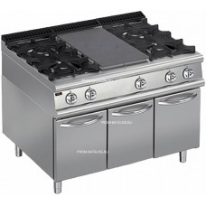 Плита со сплошной поверхностью газовая Apach Chef Line LRSTG127R4CS