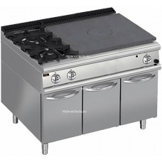 Плита со сплошной поверхностью газовая Apach Chef Line LRSTG129R2SXCS