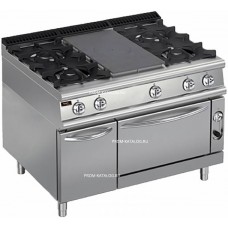 Плита со сплошной поверхностью газовая Apach Chef Line LRSTG129R4FG